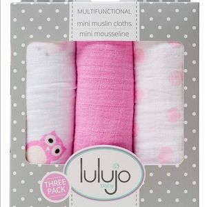 Lulujo baby Mini Muslin cloths 🔥 3 PACK 🔥